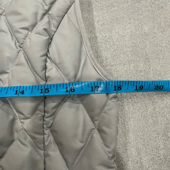 [S]Eddie Bauer EB550 Women's Quilted Silver Down Vest - Picture 9 of 10